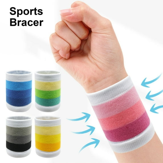 sunsanly Kids Sports Wristband Breathable Wrist Brace for Volleyball Basketball Badminton Wrist Support Bracelet for Outdoor Sports Daily Wear