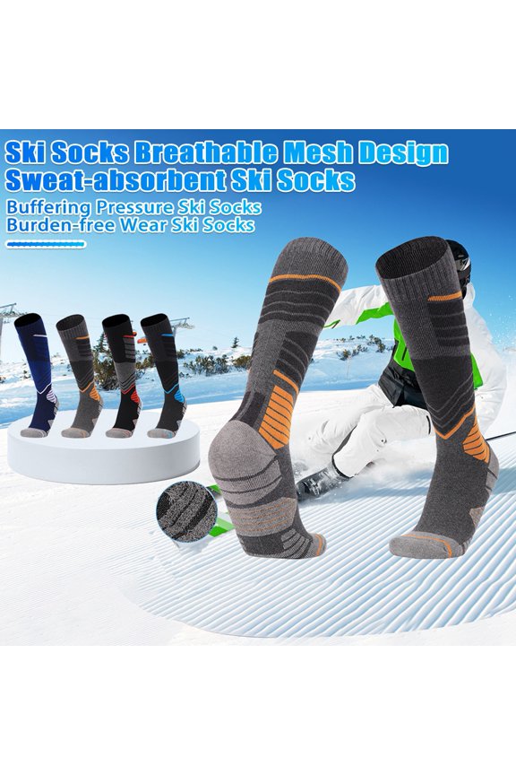 Knee High Ski Socks Winter Warm Thermal Boot Snowboard Hiking Sock for Cold Weather Skiing Cycling Outdoor Activities