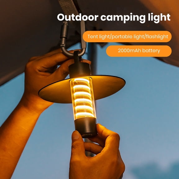 sunsanly LED Camping Lantern Super Bright Dimmable Waterproof Rechargeable High Lumens Hiking Fishing Emergency Tent Light Flashlight