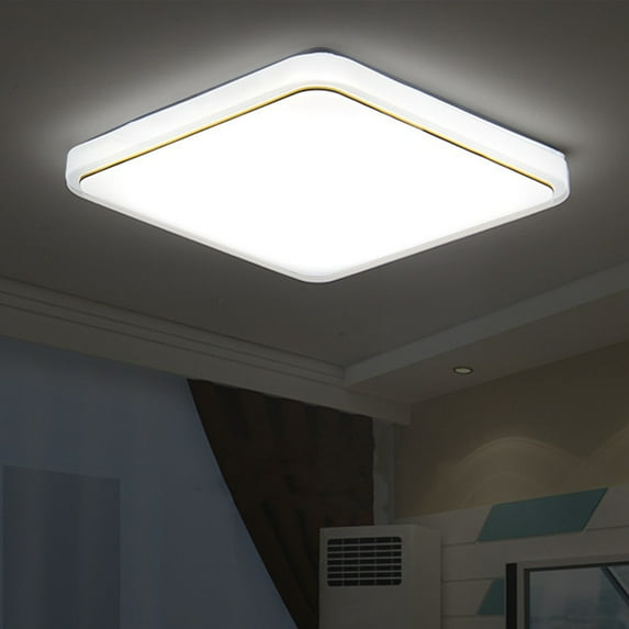 sunsanly LED Ceiling Lamp High Brightness Non-Glaring Eye Protection Simple Style Easy Installation Modern Square LED Ceiling Light Lighting Fixture Bedroom Supplies
