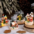 thumbnail image 1 of sunsanly LED Christmas Gingerbread House Ornament Resin Winter Village House Statue Miniature Light-up Building Figurine for Home Tabletop Decor, 1 of 8