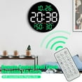 sunsanly LED Wall Clock Large Display Easy to Read Remote Control