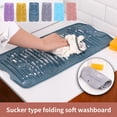 thumbnail image 1 of sunsanly Laundry Board Foldable Non-slip Suction Silicone Portable Folding Dirty Clothes Washing Board Daily Use, 1 of 8