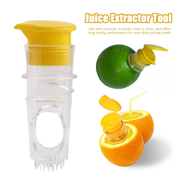 sunsanly Lemon Mini Squeezer Clear Manual Fruit Juicer Easy-to-Use Citrus Squeezer Orange Juicer for Beverages And Cocktails