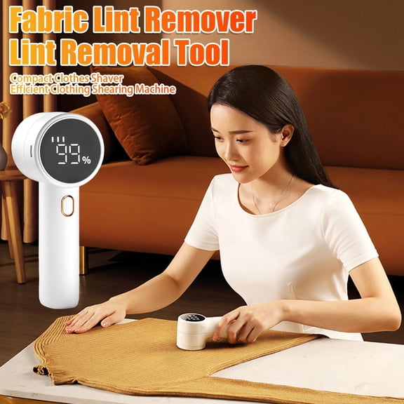 sunsanly Lint Remover Fabric Shaver 6-Blade Electric Lint Shaver for Clothes Sweater Shavers to Remove Pilling Couch Furniture Fuzz USB Rechargeable Hair Ball Trimmer