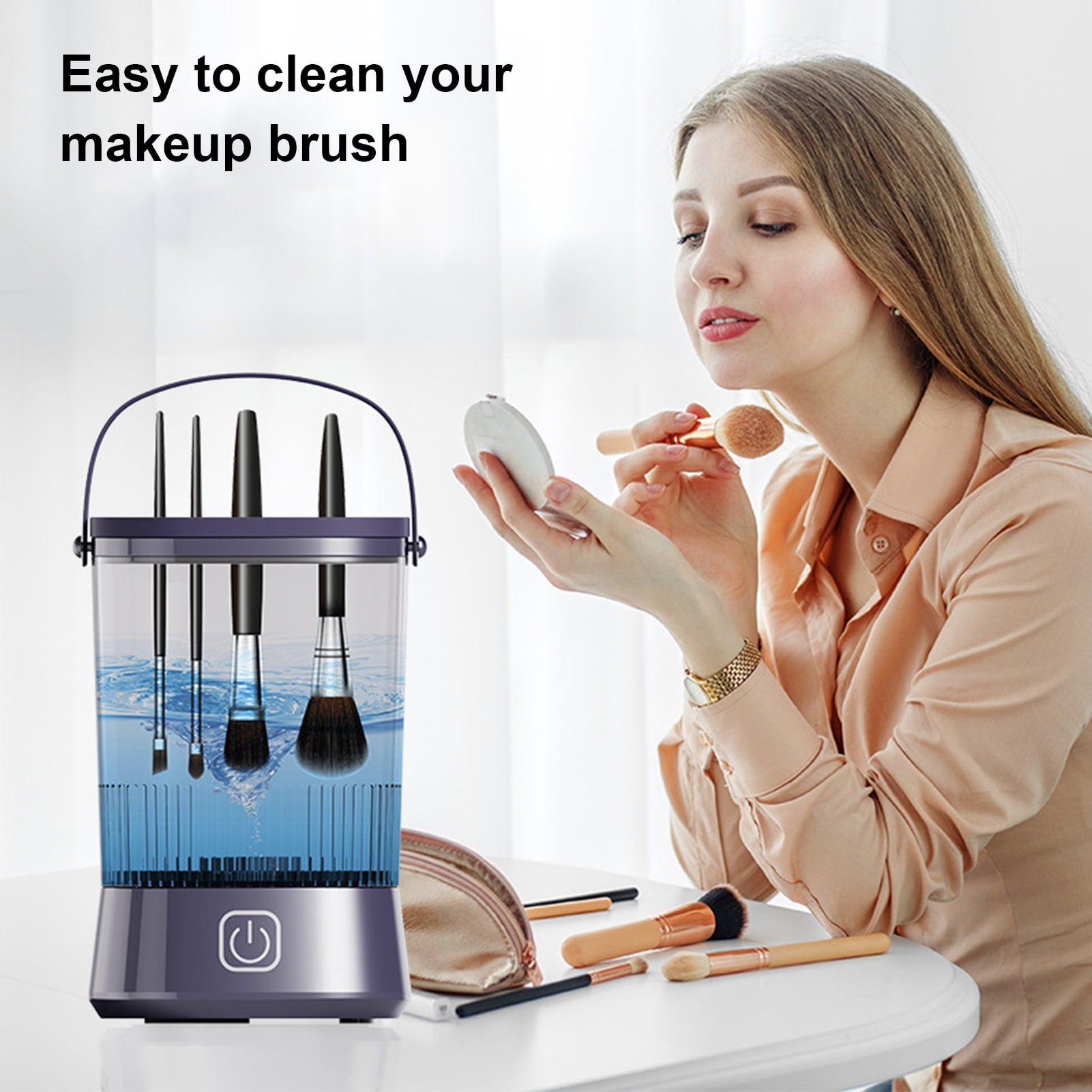 sunsanly Makeup Brush Automatic Cleaner Machine USB Charging High Speed