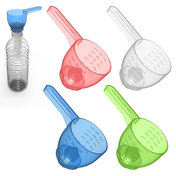 sunsanly Measuring Cups with Funnel Stackable Non-Slip Handles Accurate Measurements in Cups And Milliliters Easy-to-Read Graduations Measuring Scoop