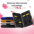 thumbnail image 1 of sunsanly Memory Card Box Anti-skimming Anti-drop Tight Fit Card Buckle Closure 8 Card Slots SD/TF Card Storage Memory Card Box Home Supply, 1 of 8