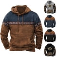 thumbnail image 1 of sunsanly Men Hoodie Drawstring Hooded Sweat Absorption Windproof 3D Digital Printing Long Sleeve Male Hoodie Outdoor Clothing, 1 of 8