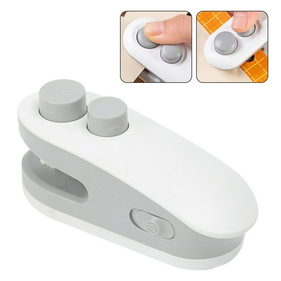 sunsanly Mini Bag Sealer 2 in 1 USB Rechargeable Chip Sealer Heat Seal Portable Handheld Vacuum Food Sealer for Snacks Chips Salads