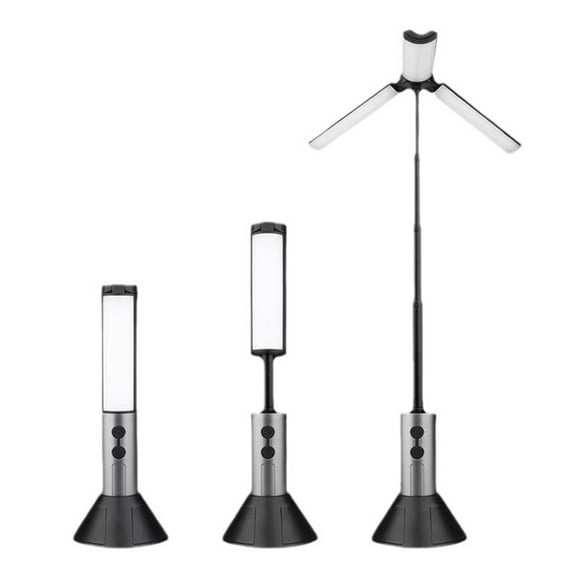 sunsanly Multi-functional Foldable Outdoor Camping Light 3000mAh Rechargeable Telescopic Lantern Adjustable Waterproof Travel Hiking Tent Hanging Lamp Portable Flashlight