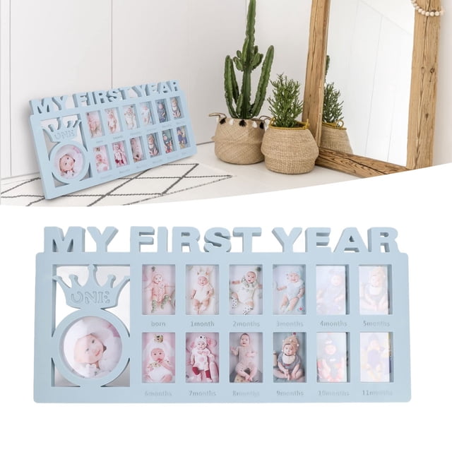 sunsanly Newborn Photo Frame Baby's My First Year Picture Frame 12 ...