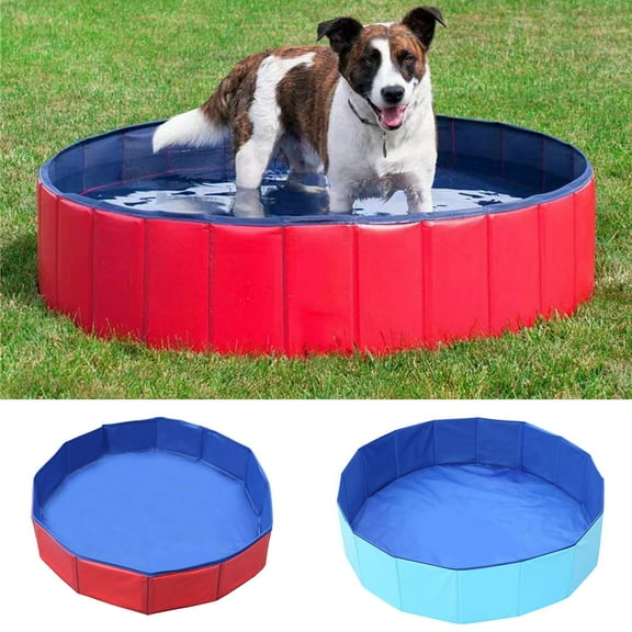 sunsanly Pet Bath Tub Cat Bath Pool Pet Water Playing Swimming Tub Collapsible Portable Cat Bathtub for Indoor Cats