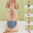 thumbnail image 1 of sunsanly Pet Menstrual Pants Female Dog Diaper Washable Reusable Sanitary Pants Breathable Dog Period Panties Adjustable Cartoon Pattern Physiological Underwear Belly Wrap for Dogs, 1 of 8