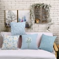 thumbnail image 1 of sunsanly Pillowcase Flower Printed Cushion Cover Exquisite Pattern Wear Resistant Washable Easy Maintenance Pillowslip Sofa Pillow Cover, 1 of 8