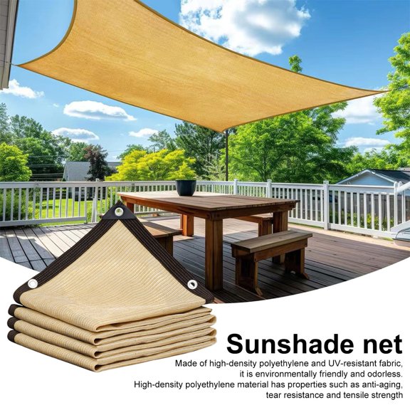 sunsanly Plant Shade Net Tear-resistant Easy Installation Washable Good Breathability Protect Vegetable Plants Fruits Flowers Crops Greenhouse Shade Cloth Sun Shelter