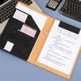 thumbnail image 1 of sunsanly Portfolio Binder Interview Legal Document Organizer with Pen Slot Wear Resistant Ultralight Travel-friendly Business Card Holder, 1 of 8