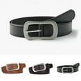 thumbnail image 1 of sunsanly Retro Decorative Jeans Belt Multi Holes Design Adjustable Length Faux Leather Waistband Jeans Suit Pants Belt, 1 of 7