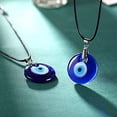 thumbnail image 1 of sunsanly Round Heart Dangle Adjustable Faux Leather Rope Unisex Necklace Eye Pendant Party Necklace Jewelry Accessories, 1 of 8