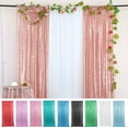 thumbnail image 1 of sunsanly Sequin Curtain Solid Color Shiny Long Glitter Foldable Party Decoration Easy Installation Wedding Party Sequin Panel Party Favors, 1 of 8