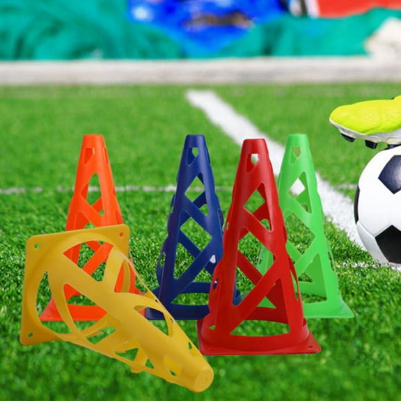 sunsanly Soccer Training Cone Windproof Anti-cracking Hollow 23cm Sports Marker Cones Marker Bucket Soccer Equipment