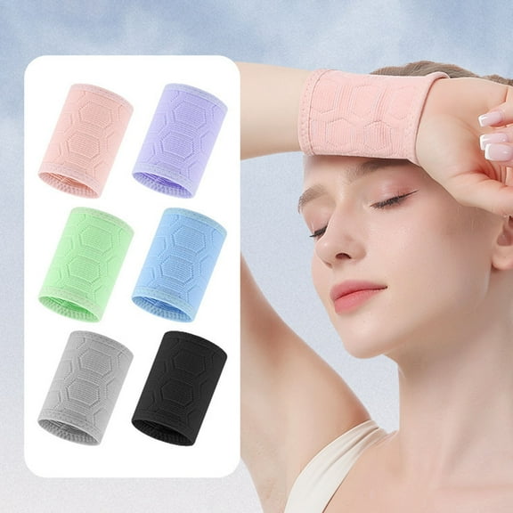 sunsanly Sports Wristband for Men Women Elastic Moisture Wicking Wrist Compression Wrap Athletic Sweatband for Tennis Basketball Running