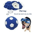 thumbnail image 1 of sunsanly Squeaky Dog Toy Ball Soft Dog Toys Bite Resistant Teeth Grinding Chew Toy Decompressing Puppy Teething Balls Latex Dental Cleaning Interactive Ball for Dog Cat, 1 of 8
