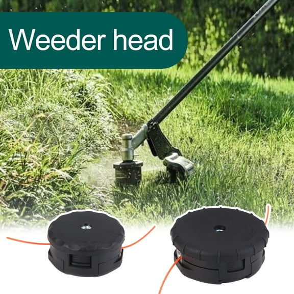 sunsanly String Trimmer Head Replacement Large-Capacity Cord Storage Universal Weeder Head 10000 RPM Max Speed Straight-shaft Trimmer Head for M10 X1.25MM M8 X1.25MM