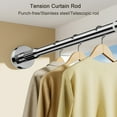 sunsanly Tension Curtain Rod Adjustable Expandable No Drilling NonSlip
