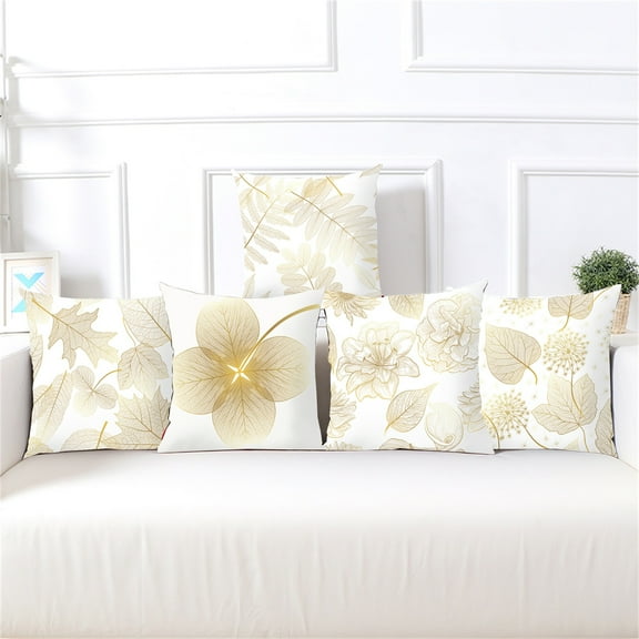 sunsanly Throw Pillowcase with Zipper Exquisite Pattern Super Soft Wear Resistant Non-Fading Super Soft Cushion Cover Pillowslip Decoration