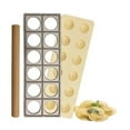 thumbnail image 1 of sunsanly Tortellini Maker Press Mold Rolling Pin Set Professional Pasta Making Tools Dumpling Pelmeni Pierogi Potsticker Ravioli Stamp Kit, 1 of 7