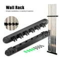 sunsanly Wall Mount Pool Stick Holder Billiard Pool Cue Rack Hardwood