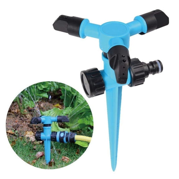sunsanly Watering Sprinkler 360 Degree Rotating Garden Sprinkler Large Area Coverage Lawn Sprinkler with Spike for Plant Irrigation