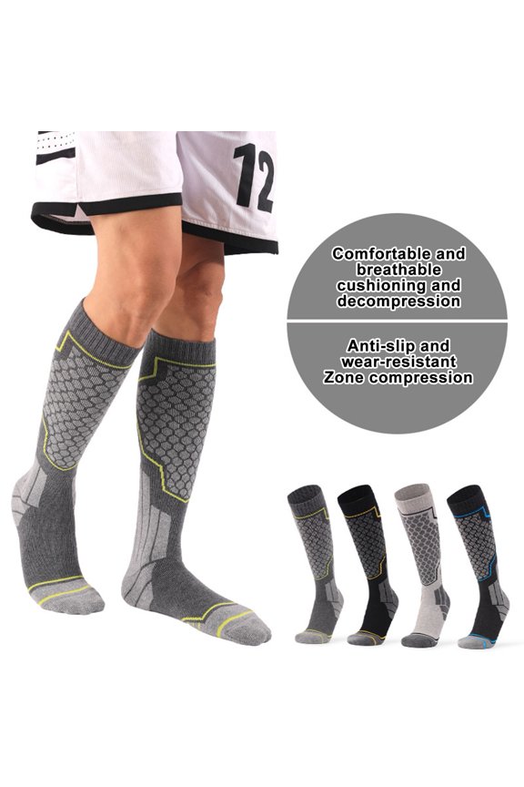 Winter Ski Socks Knee High Warm Snowboard Thermal Socks Cold Weather Outdoor Sports Sock for Skiing Cycling