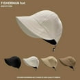 thumbnail image 1 of sunsanly Women Baseball Hat Large Brim Face Protection Adjustable Drawstring Anti-UV Block Sunlight Foldable Solid Color Gardening Travel Sun Cap, 1 of 7