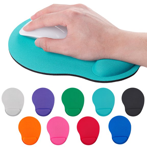 sunsanly Wrist Mouse Pad Memory Foam Stepped-Wedge Design Ergonomic Wrist Support Non-slip Mousepad for Home Office