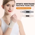 thumbnail image 1 of sunsanly Wrist Thumb Support Compression Sleeve with Fastener Tape Ultra-Thin Soft Breathable Elastic Injury Prevention Wrist Wrap Support Splint, 1 of 8