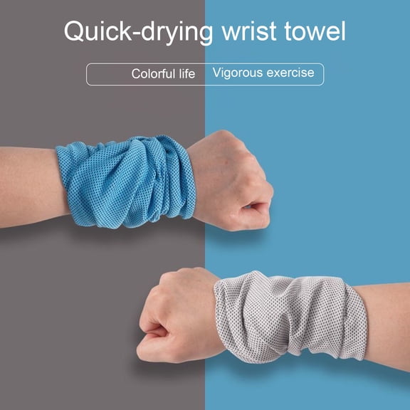 sunsanly Wristband Towel High Elasticity Sweat Absorption Quick Dry Fasting Cooling Running Hiking Sweat Wrist Towel Sports Use