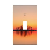sunset Light Switch Cover Plates Single Toggle Wall Plate, Decorative 1-Gang Christmas Decor Lightswitch Cover