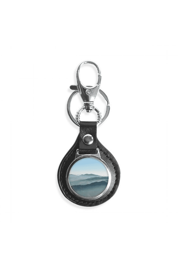 sunshine mountains fog nature key link chain keyholder finder hook metal