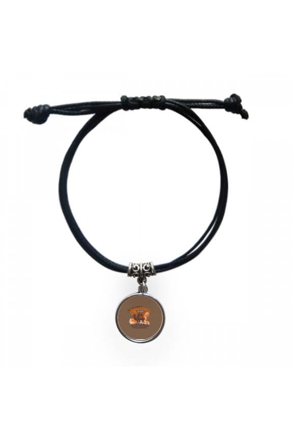 sunshine paradise desert holiday camel animal bracelet leather wristband black jewelry