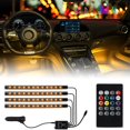 sunva Car LED Strip AIF4 Light Interior, Sound Active 48 LEDs