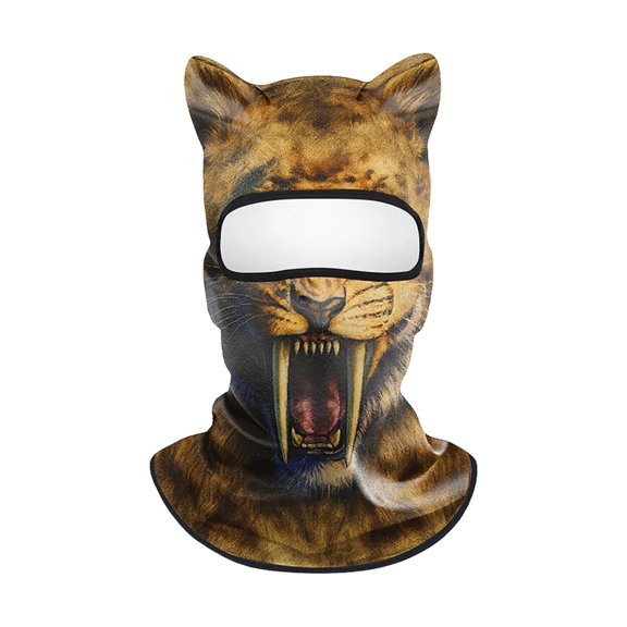suore 3D Animal Ski Mask Balaclava with Ears, Funny Full Face Cover Windproof Thermal Winter Headwear for Skiing Cycling Motorcycle Halloween Party, Unisex Adults & Teens