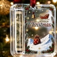 thumbnail image 1 of suore Christmas Cash Gift Ornament, Acrylic Clear Christmas Money Holder for Cash, Funny Holiday Xmas Tree Hanging Ornaments Decor, Unique Money Gift for Christmas Graduation Back to School, 1 of 5