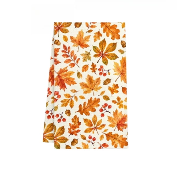 suore Fall Kitchen Towels, Absorbent Terrycloth Decorative Kitchen Towels, Cotton-Like Polyester Kitchen Towel for Fall Harvest Thanksgiving Decor with Quick-Dry Function