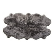 super area rugs  australian sheepskin fur handmade rug (4' x 6')