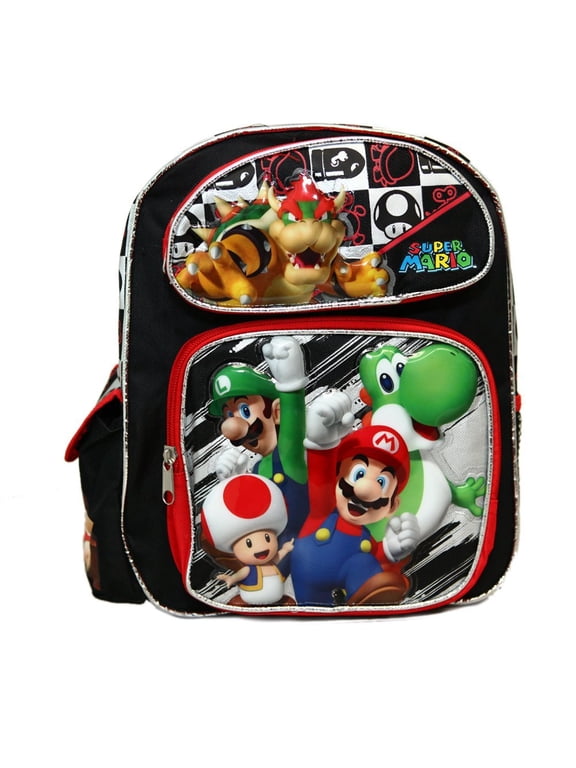 Small Backpack - Nintendo - Super Mario Team New School Bag 087634