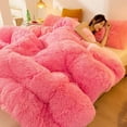 thumbnail image 1 of super-soft-long-fleece-mink-crystal-velvet-thickened-warm-winter-quilt, 1 of 6