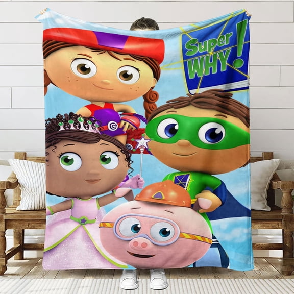 super why Anti Pilling Flannel Blanket Gifts for Fans Lover Girls Boys Women Present Hoodie Him Bed 30"x40"