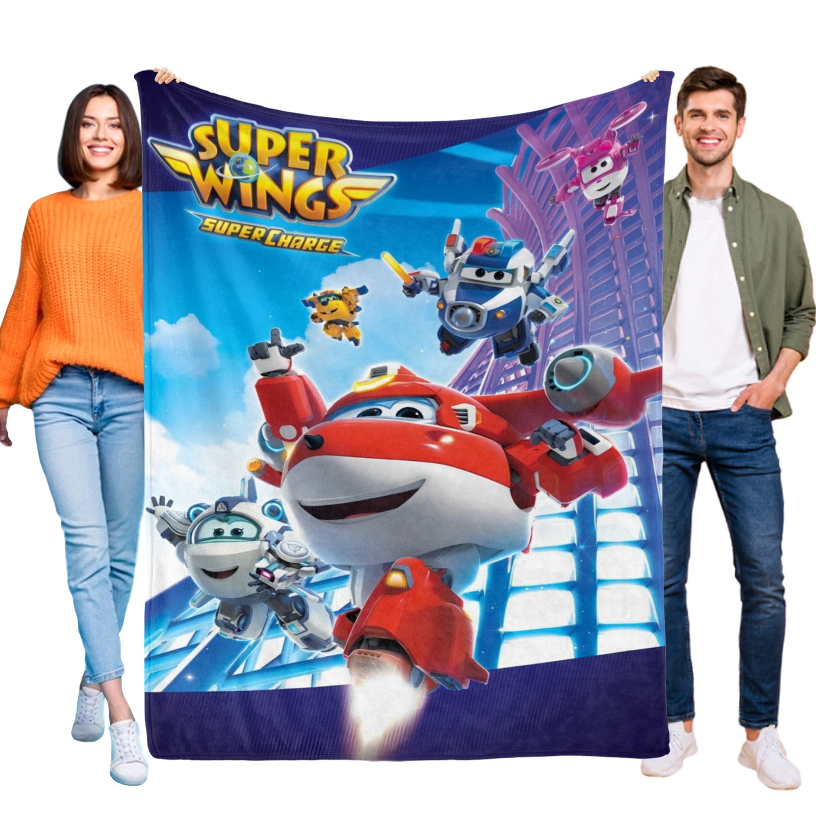 super wings Throw Blanket Gifts for Fans Lover Girls Boys Women Present Hoodie Him Bed 40"x50"